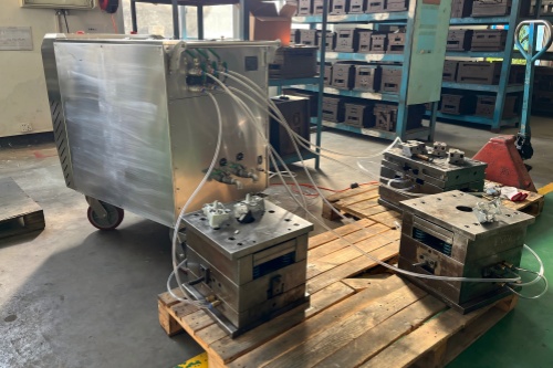 惠州某注塑厂连接器模具水路清洗
